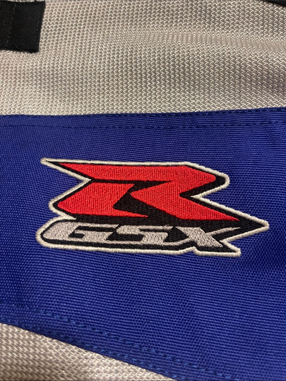 Suzuki GSX-R Blue & White Motorcycle Jacket - Picture 2 of 12